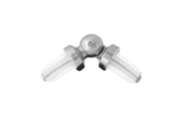 картинка З'єднувач Труби Кутовий 16 мм, Нержавіюча Сталь от магазина Карнизы