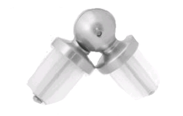 картинка З'єднувач Труби Кутовий 25 мм, Нержавіюча Сталь от магазина Карнизы