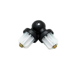 картинка З'єднувач Труби Кутовий 25 мм, Онікс от магазина Карнизы