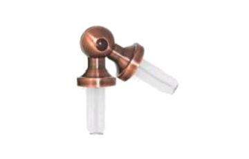 картинка З'єднувач Труби Кутовий 16 мм, Мідь Антична от магазина Карнизы