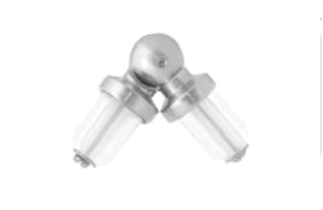 картинка З'єднувач Труби Кутовий 19 мм, Нержавіюча Сталь от магазина Карнизы