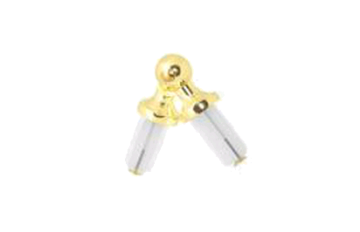 картинка З'єднувач Труби Кутовий 16 мм, Золото от магазина Карнизы