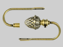 картинка Гак для Штор 16, Антико от магазина Карнизы