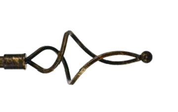 картинка Ажур Хвилястий 16 мм, Чорне Золото от магазина Карнизы