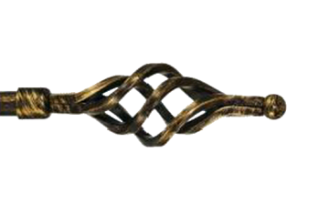 картинка Ажур Мала 16 мм, Чорне Золото от магазина Карнизы