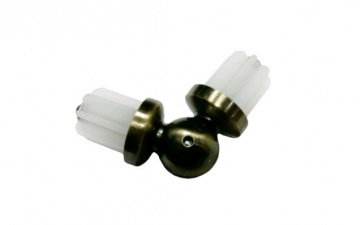 картинка З'єднувач Труби Кутовий 25 мм, Біле Золото  от магазина Карнизы
