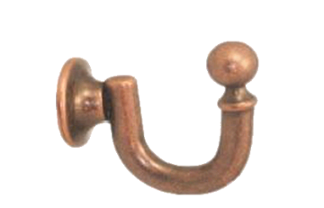 картинка Гачок Металевий , 45 мм, Мідь Антична от магазина Карнизы