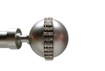 картинка Авея 25 мм, Сатин Нікель от магазина Карнизы