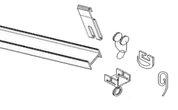 картинка Карниз Т-профіль от магазина Карнизы