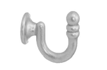 картинка Гачок Металевий , 45 мм, Сатин Нікель от магазина Карнизы