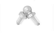 картинка З'єднувач Труби Кутовий 16 мм, Сатин Нікель от магазина Карнизы