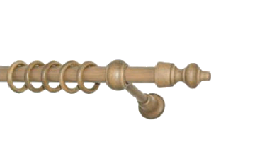 картинка трубчастий пластик, 1.20 м, Дуб от магазина Карнизы