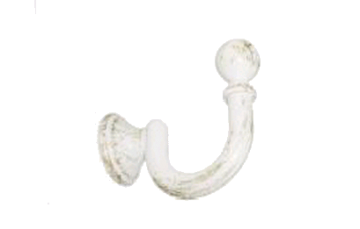 картинка Гачок Металевий , 35 мм, Біле Золото от магазина Карнизы