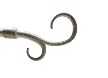 картинка Гак Подвійний 16 мм, Біле Золото от магазина Карнизы