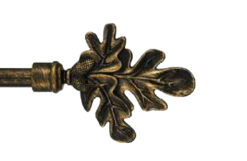 картинка Листок Дуба 16 мм, Чорне Золото от магазина Карнизы