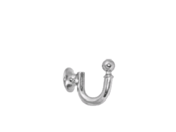 картинка Гачок Металевий , 30 мм, Хром от магазина Карнизы