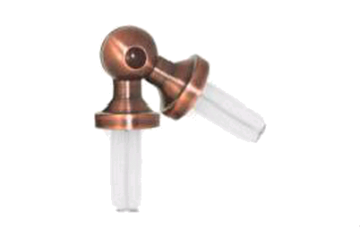 картинка З'єднувач Труби Кутовий 19 мм, Мідь Антична от магазина Карнизы