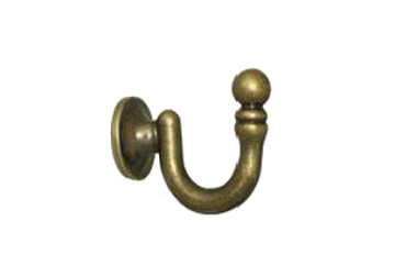 картинка Гачок Металевий , 35 мм, Біле Золото  от магазина Карнизы