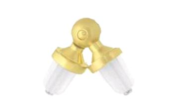 картинка З'єднувач Труби Кутовий 19 мм, Золото Матове от магазина Карнизы