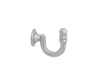 картинка Гачок Металевий , 30 мм, Сатин Нікель от магазина Карнизы